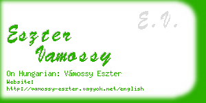 eszter vamossy business card